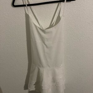 NWOT- Aerie- Offline -Real Me Ruffle Dress- White- Size Medium